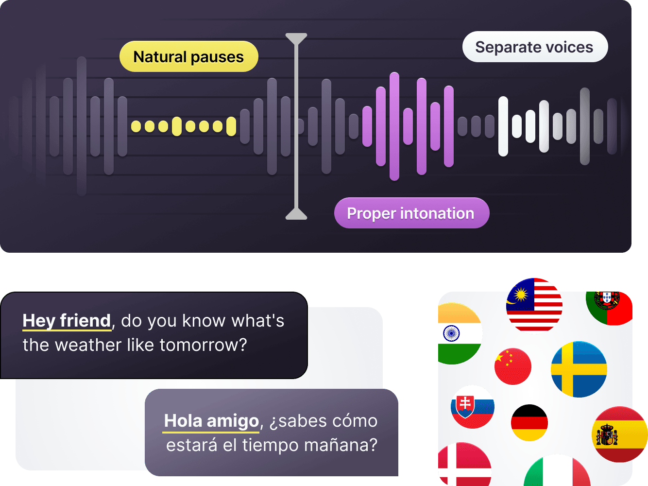 Dynamic Spanish Castilian Accent Speech