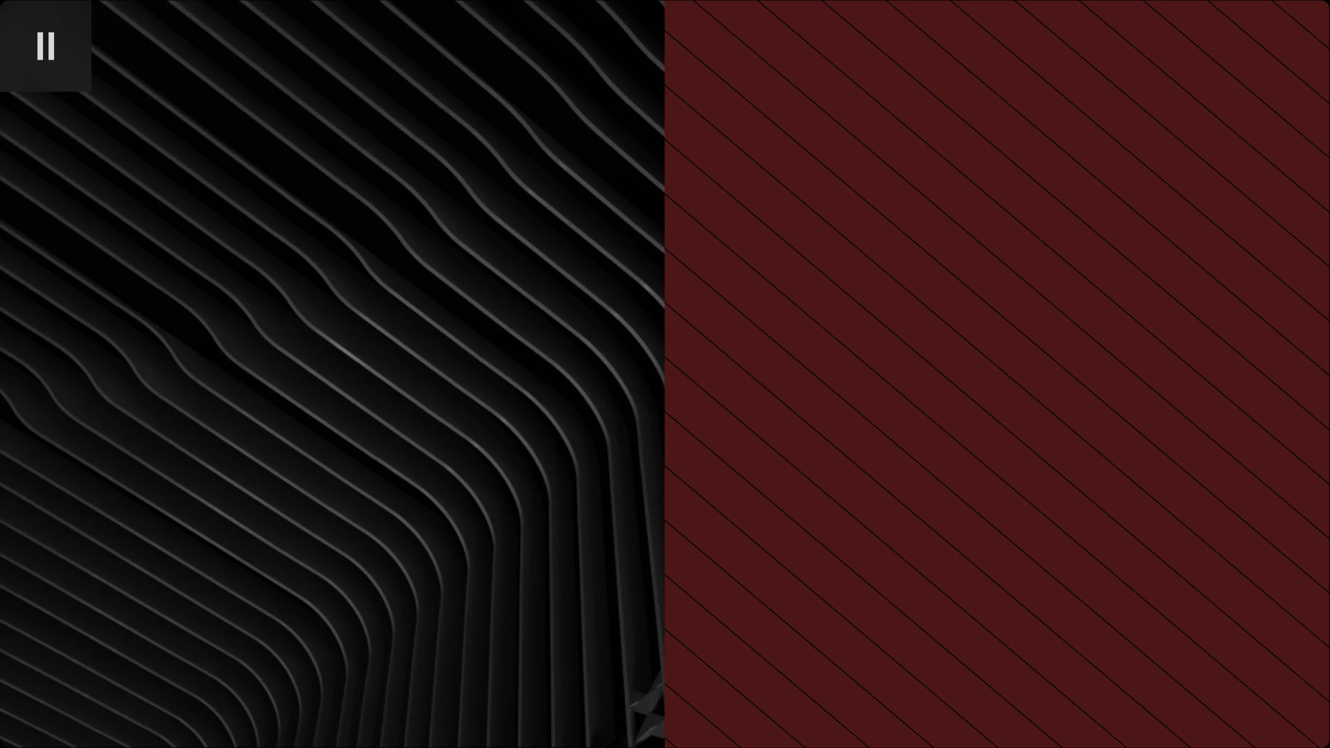 Abstract geometric pattern with black and dark red sections separated by a vertical line.