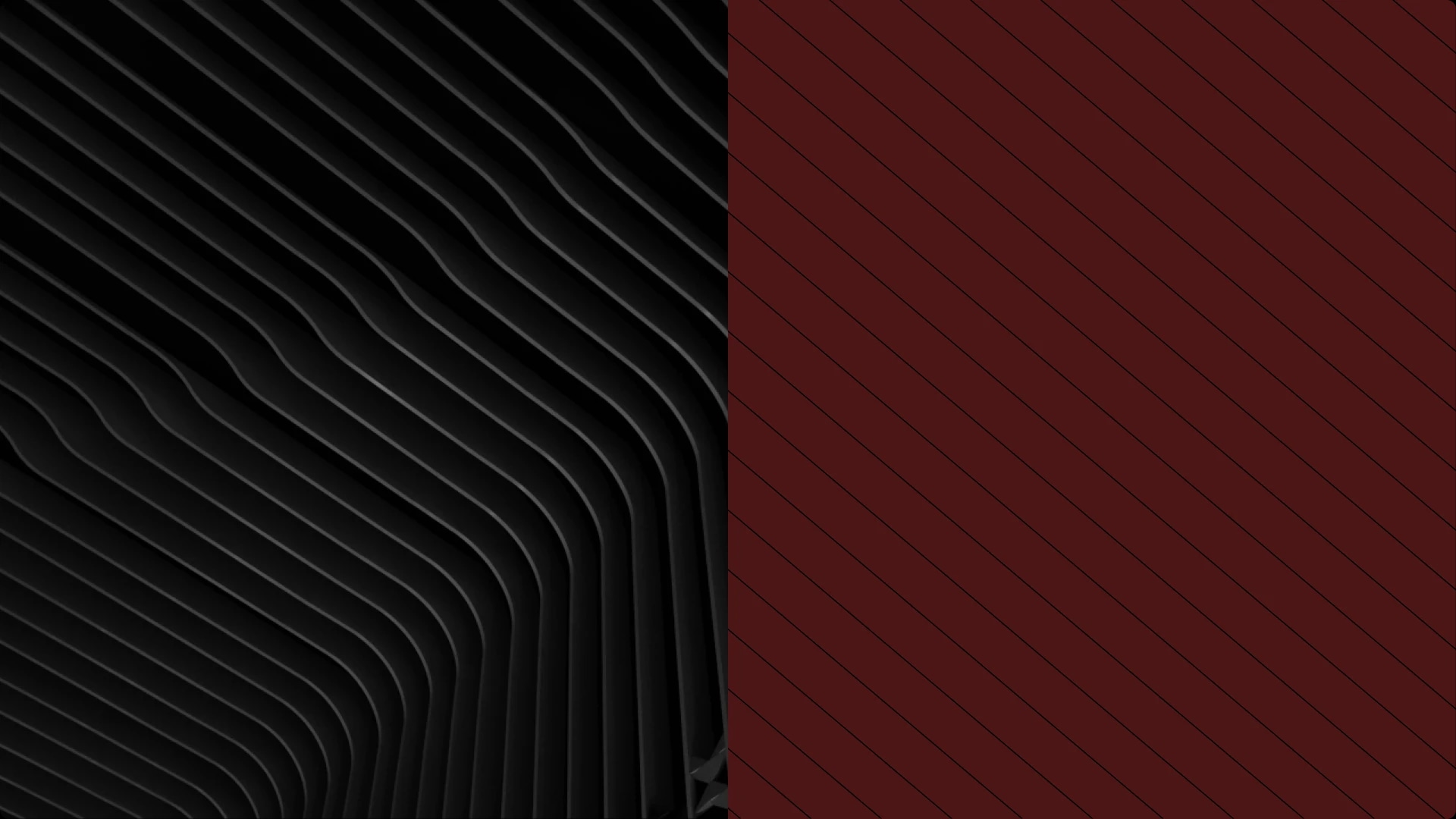 Abstract geometric pattern with black and dark red sections separated by diagonal lines.