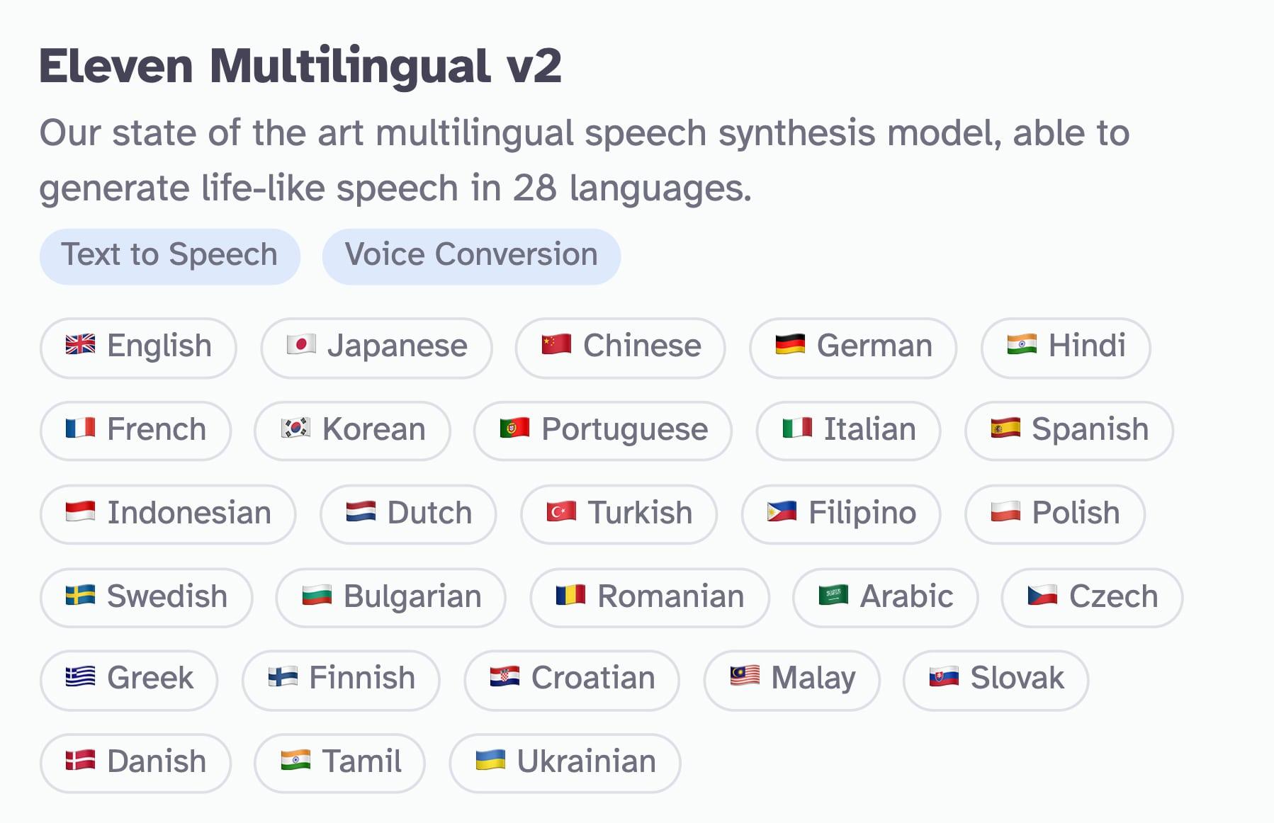 Multilingual V2